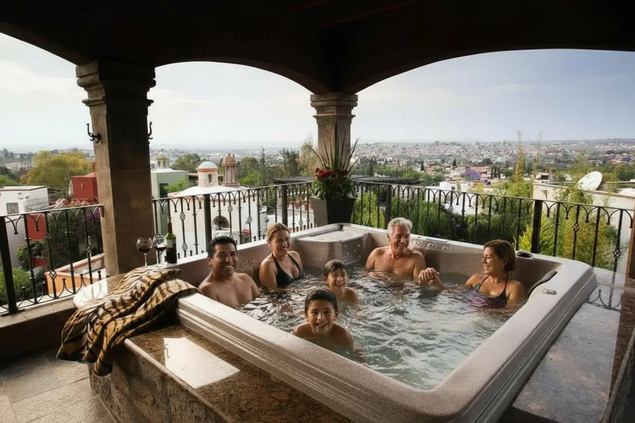 Stunning 3-Bedroom Villa with Rooftop Kitchen, Hot Tub, Firepit & BBQ gallery 9