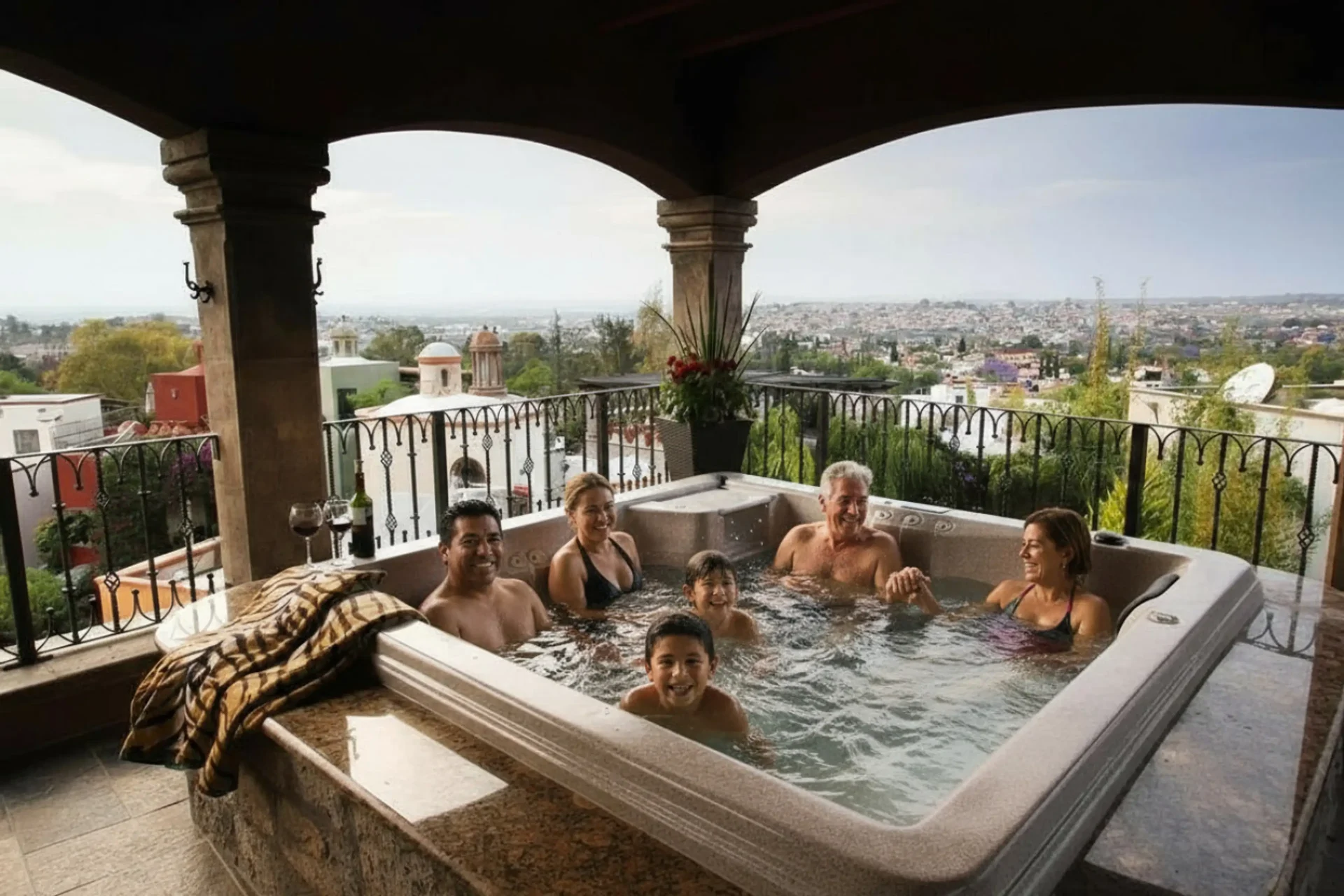 Stunning 3-Bedroom Villa with Rooftop Kitchen, Hot Tub, Firepit & BBQ gallery 4